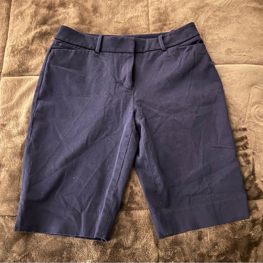 White House Black Market Dark Blue Women's Bermudas